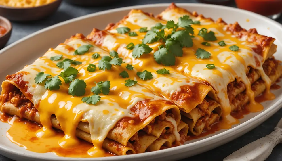 Creamy Green Chile Enchiladas