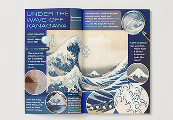 hokusai page spread by artistry explorers