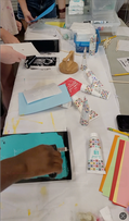Printmaking art at Sevier Park Community Center in Nashville