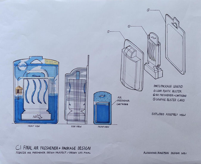 Final Febreze Air Freshener & Package Design