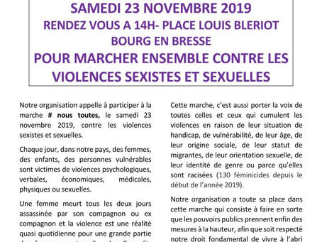 ENSEMBLE CONTRE LES VIOLENCES SEXISTES ET SEXUELLES