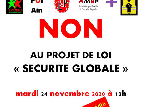 Avis aux camarades: Mardi 24 novembre