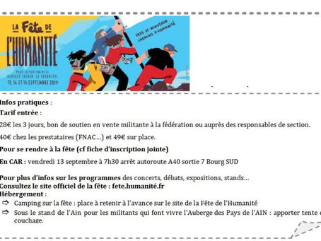 La fête de l’Humanité 2019