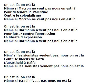 Marche pour la Palestine, samedi 22 mai