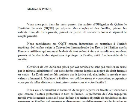 Lettre sur les OQTF