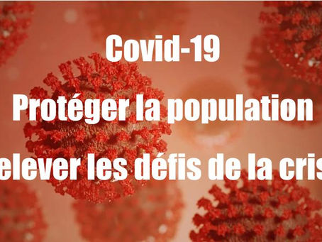 Pour faire face aujourd’hui à la crise sanitaire, et continuer à faire face à la crise sociale,écologique ….