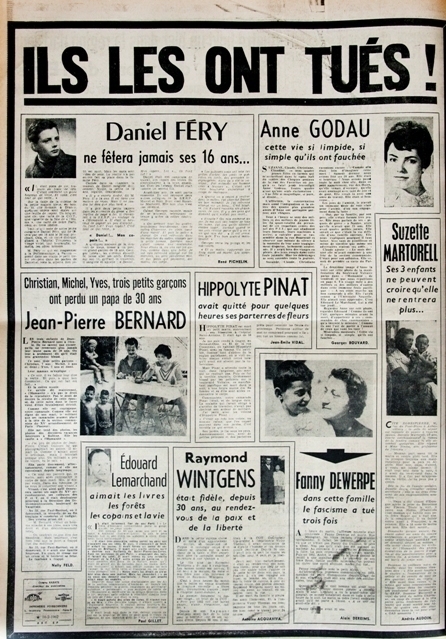 Ne jamais oublier le massacre du métro Charonne du 8 février 1962
