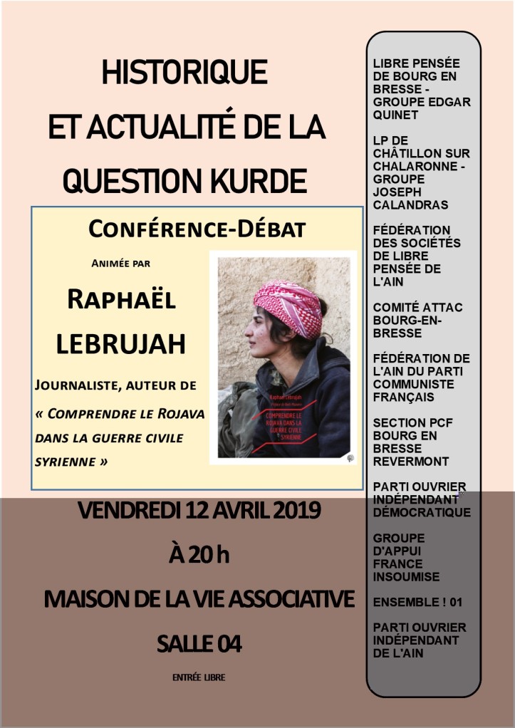 Vendredi 12 avril Raphaël LEBRUJAH