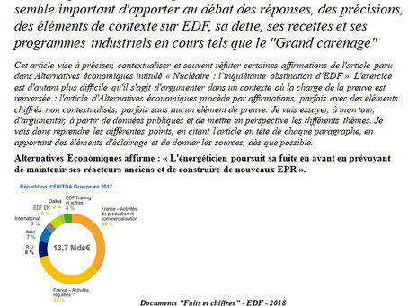 Edf, un camarade communique