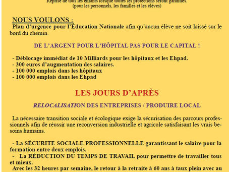 Réunion de la Section 27 mai!