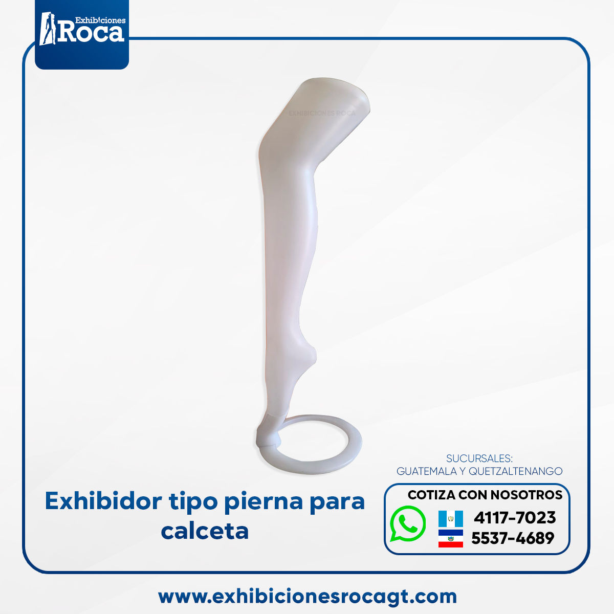 Pierna exhibidora de calcetas