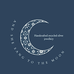 Company logo showing a crescent moon with And She Sang To The Moon written around it.