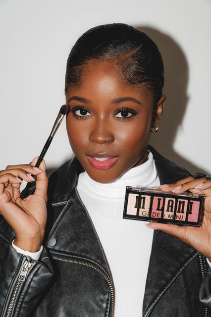 London event photographer Margot Jakobson's work in this promotional image for Milani makeup, highlighting the brand's eyeshadow palette.
