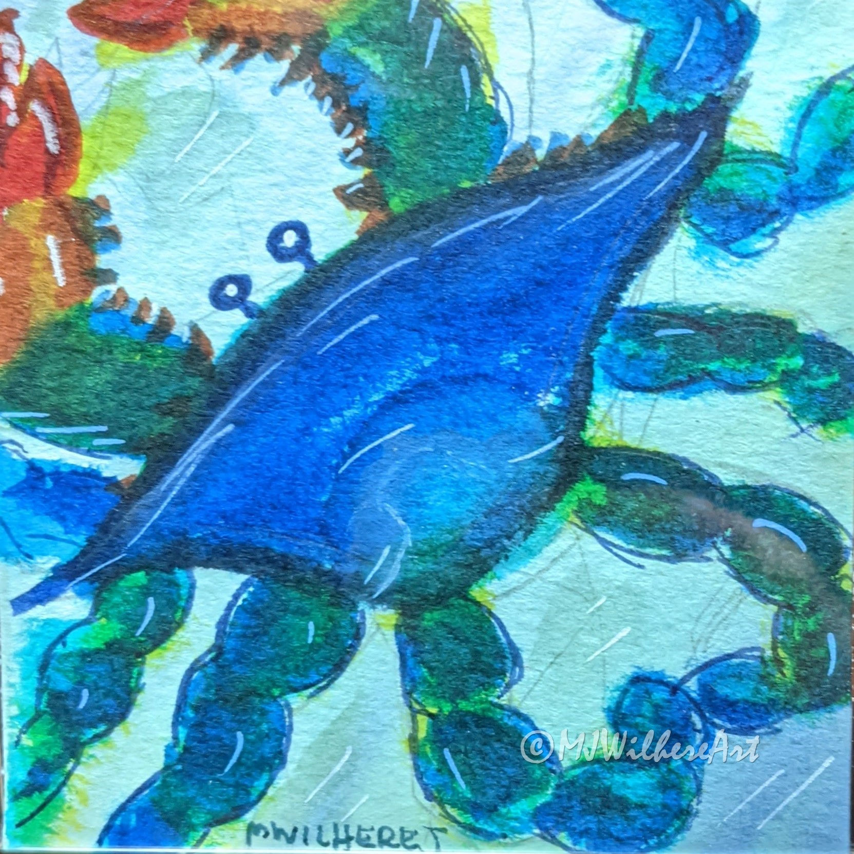 MD Crab - acrylic photo magnet