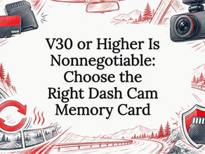 Dash cam memory card title card