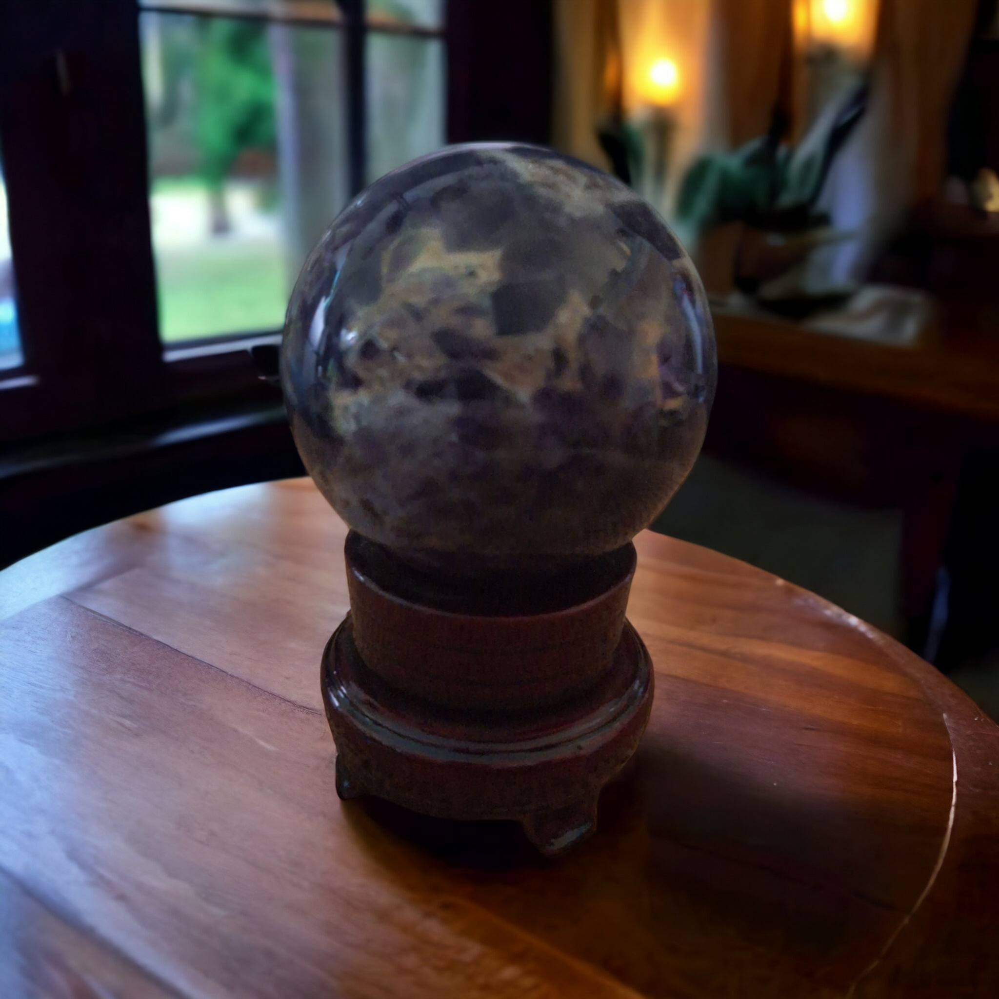 Chevron Amethyst Sphere crystal 