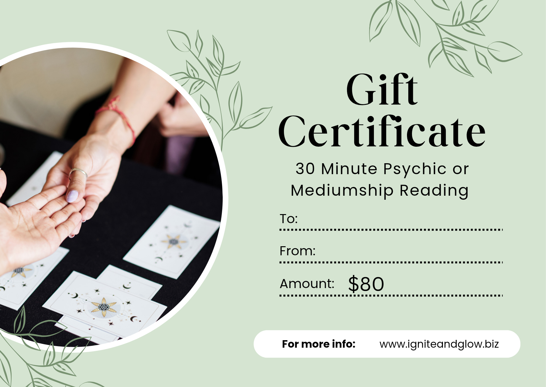 Gift Voucher - 30 Minute Psychic or Mediumship Reading