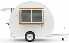 Tangent Plum vintage camper style beverage trailer for sale