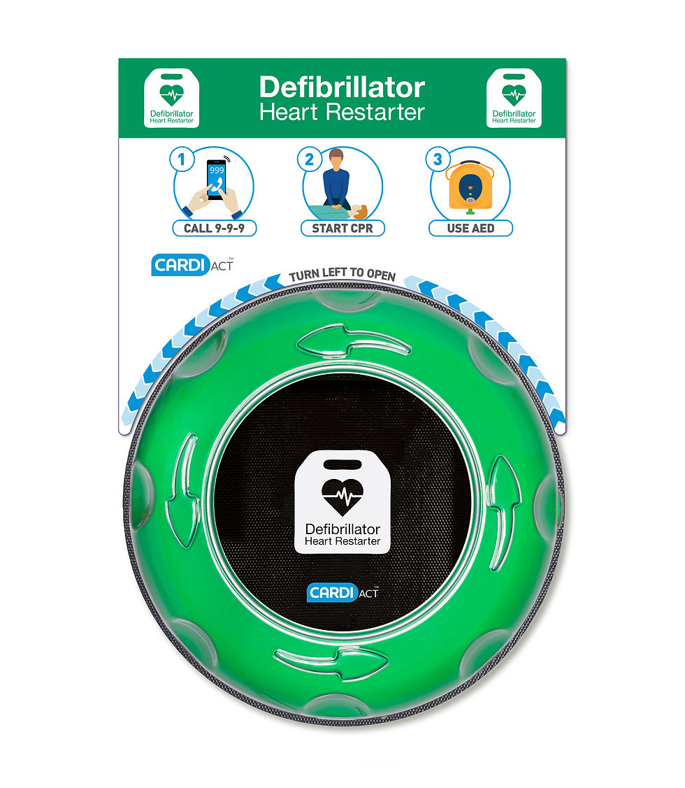 Thumbnail: HeartSine 500p Defib + EXTERNAL Wall Cabinet + prep kit