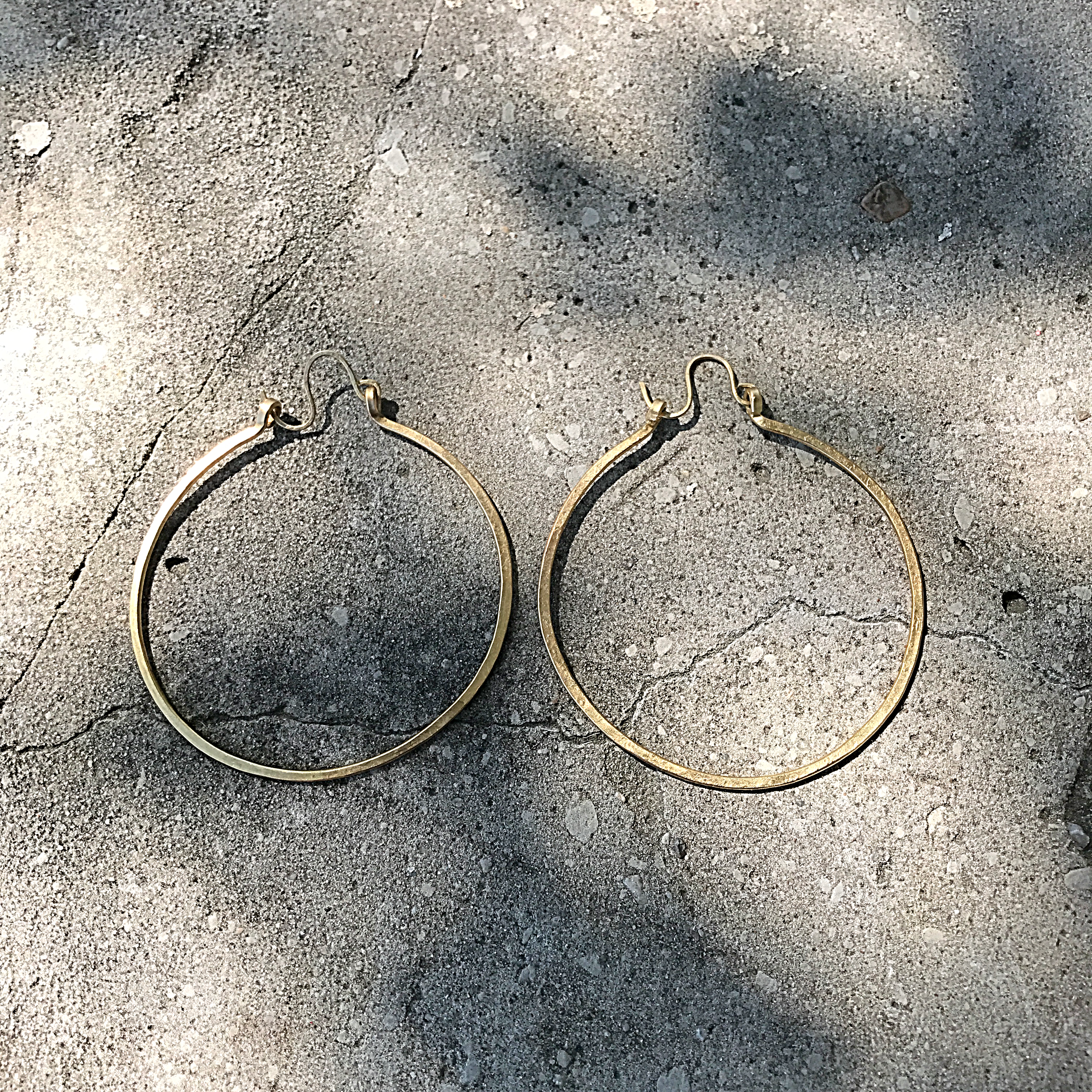 Midi BRASS CIRCLE HOOPS!