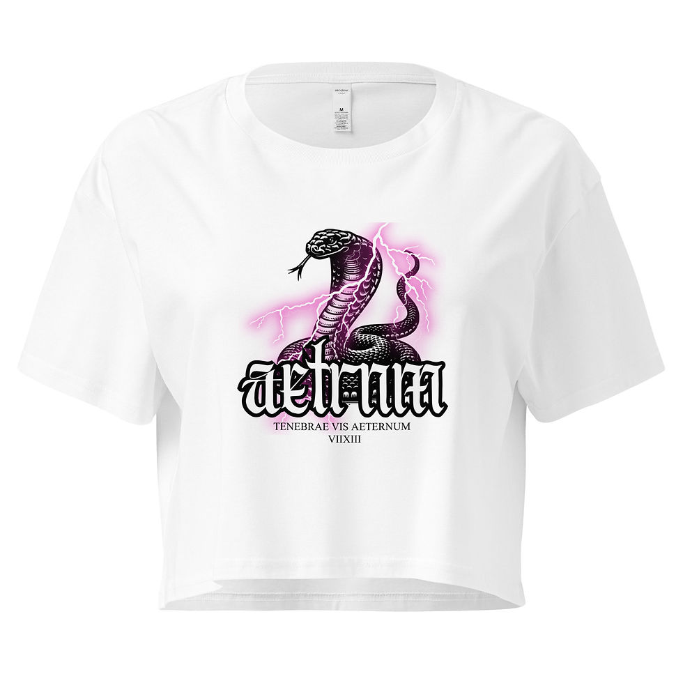 Thumbnail: Pink Snake Women’s crop top
