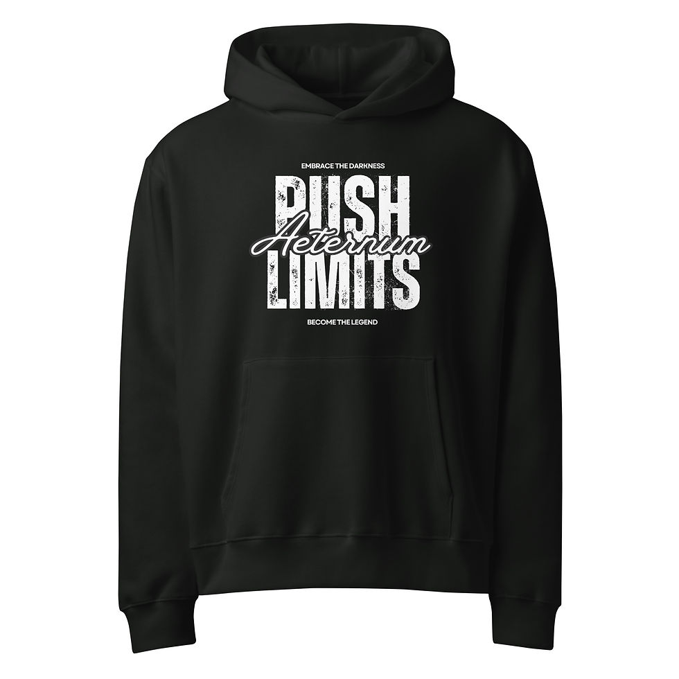 Miniatura: Push Limits Oversized heavyweight hoodie