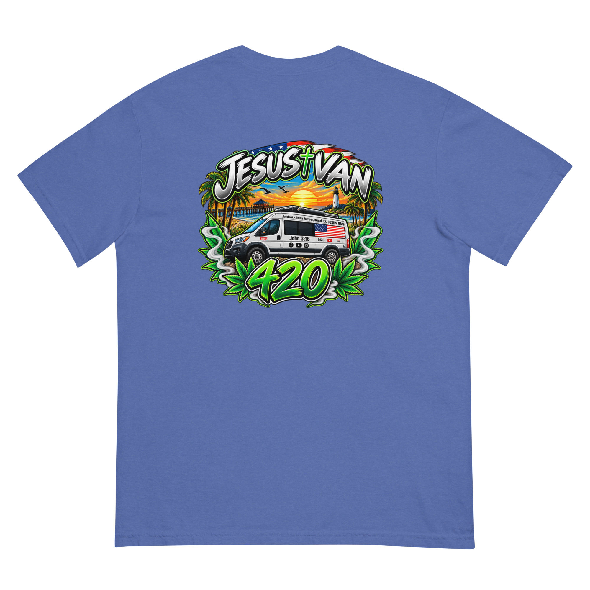 Jesus Van 420 – Coastal High garment-dyed heavyweight t-shirt