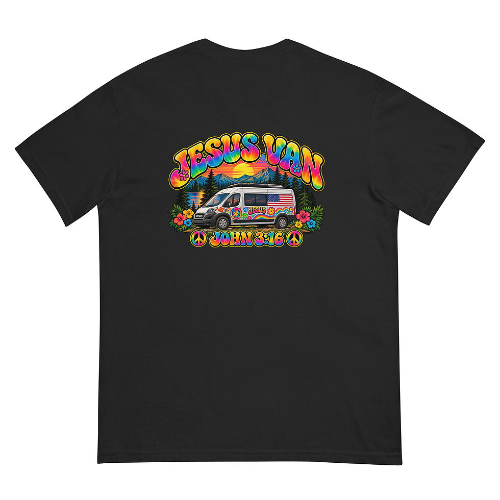 Thumbnail: Jesus Van – Mountain Vibes garment-dyed heavyweight t-shirt
