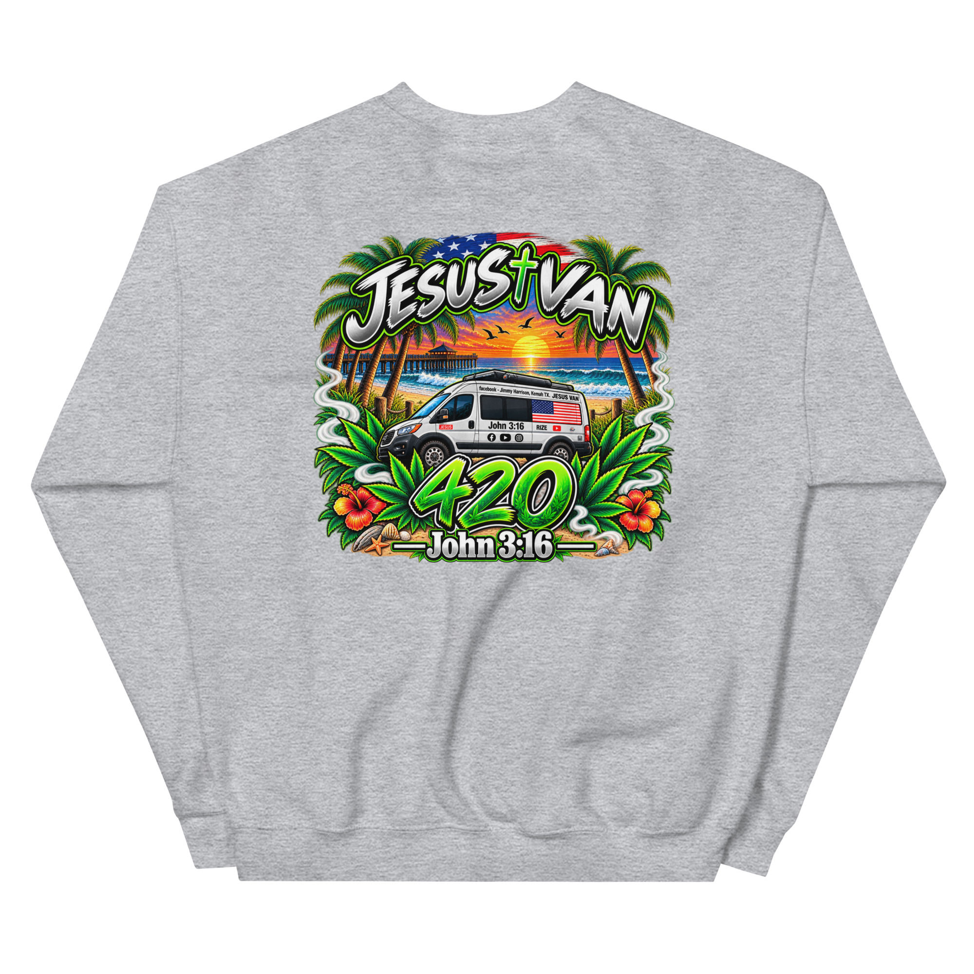 Jesus Van 420 – Beachside High Sweatshirt