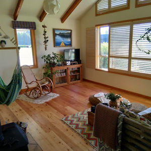 Renovation and crafted tool shed with adobe oven
