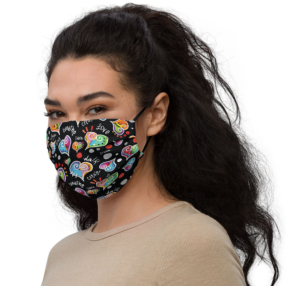 Thumbnail: Face Mask HEARTS