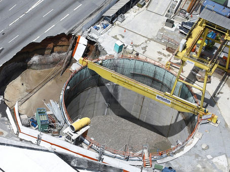 Tuneladoras continuam submersas em São Paulo