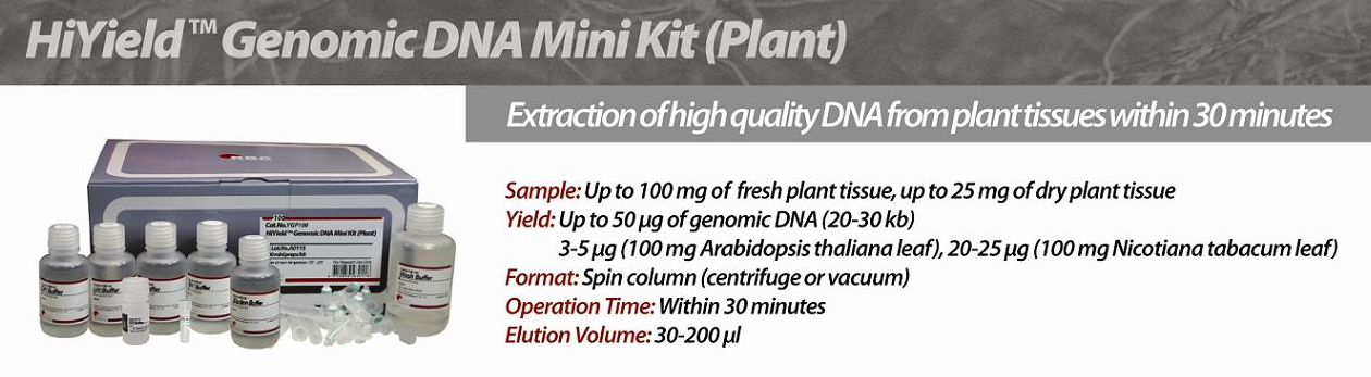 HiYield Genomic DNA Mini Kit (Plant)