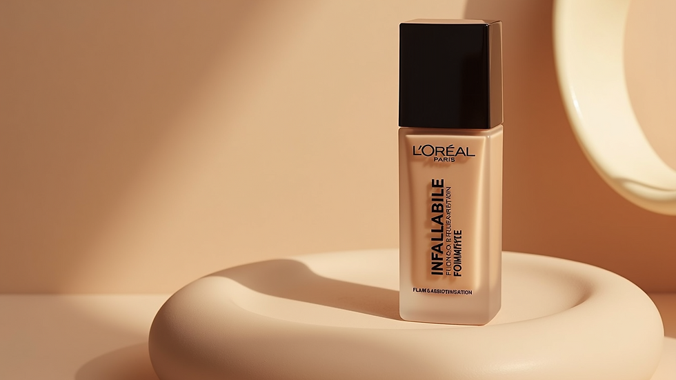 High angle view of L'Oreal Paris Infallible Pro-Matte Foundation