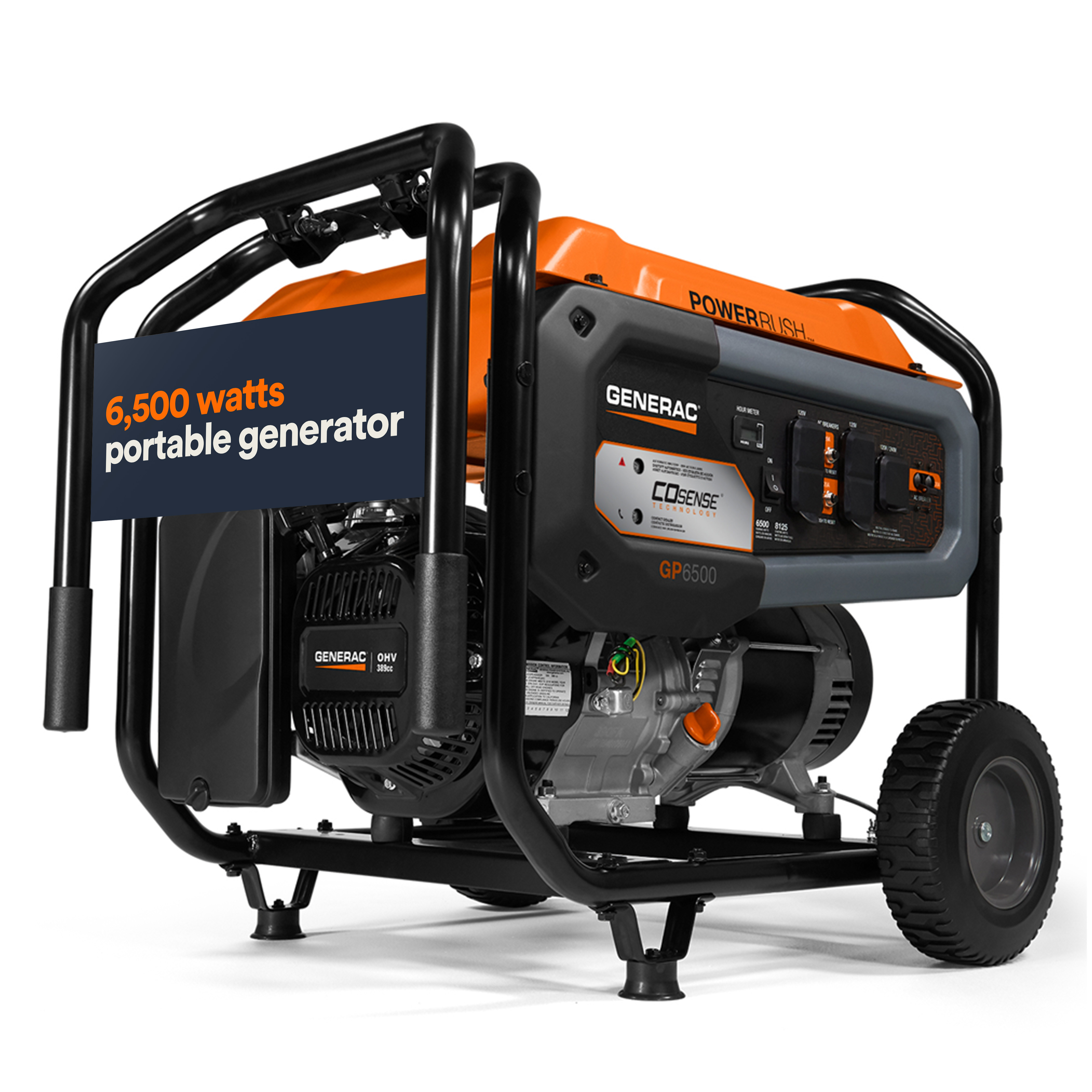 Portable Generator, 6500W | Electric Start with COsense | 49ST/CSA