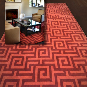 Greek Key in Red