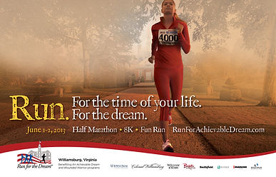 Run for the Dream, Half Marathon for the Achivable Dream foundation