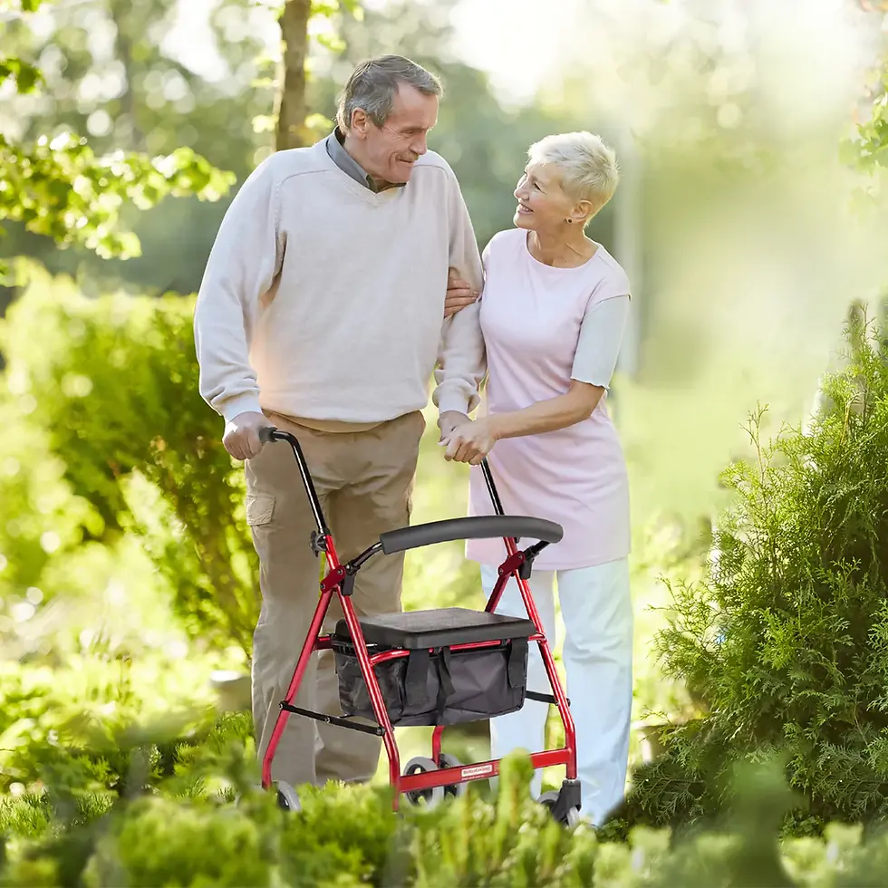 Thumbnail: BETTERLIVING® LIGHTWEIGHT INDOOR/OUTDOOR WHEELED WALKER