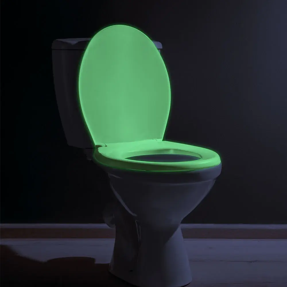 BETTERLIVING® GLOW IN THE DARK TOILET SEAT, GREEN GLOW