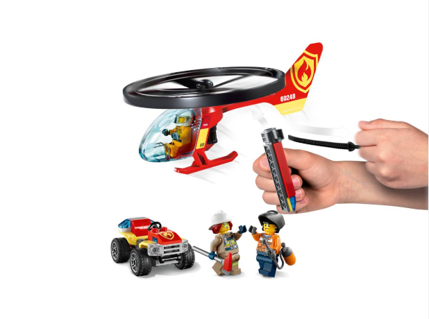 Thumbnail: LEGO City Fire Rescue Set - Helicopter Flies!