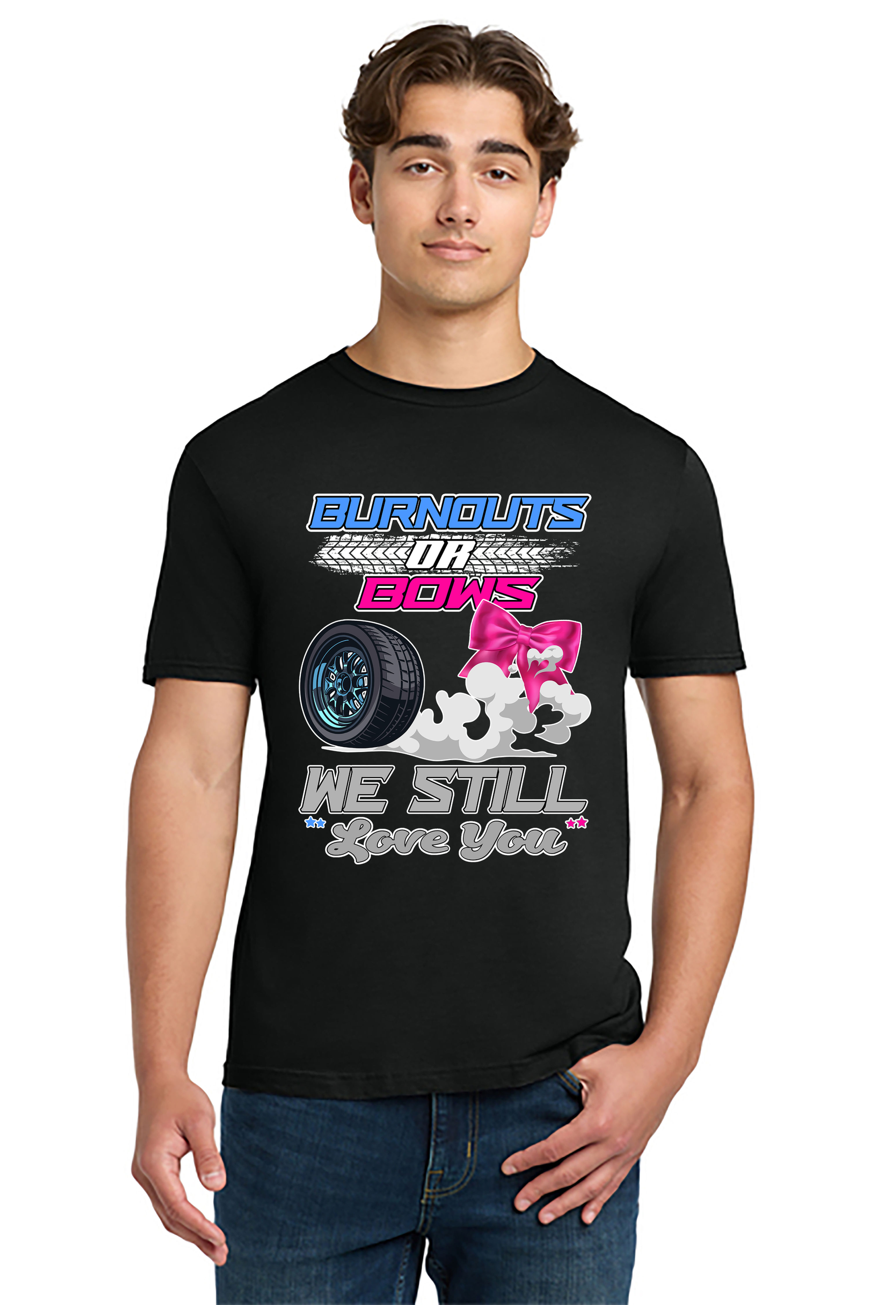 "Burnouts or Bows" Short Sleeve Adult T-Shirt