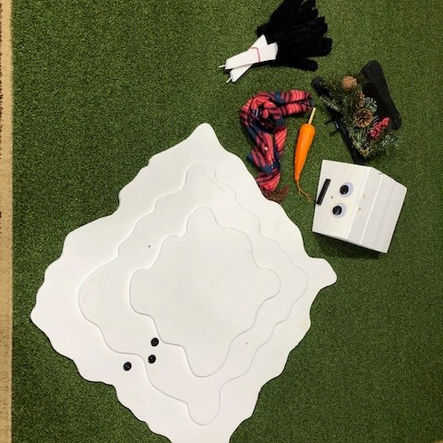 #6 Snowman Melted Disassembled