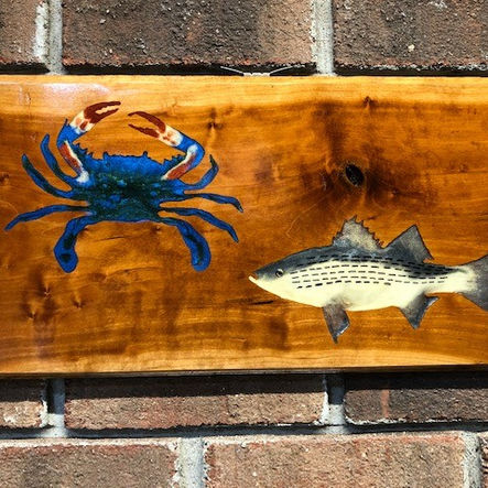 #3 Crab & Rockfish Finished Black Cherry