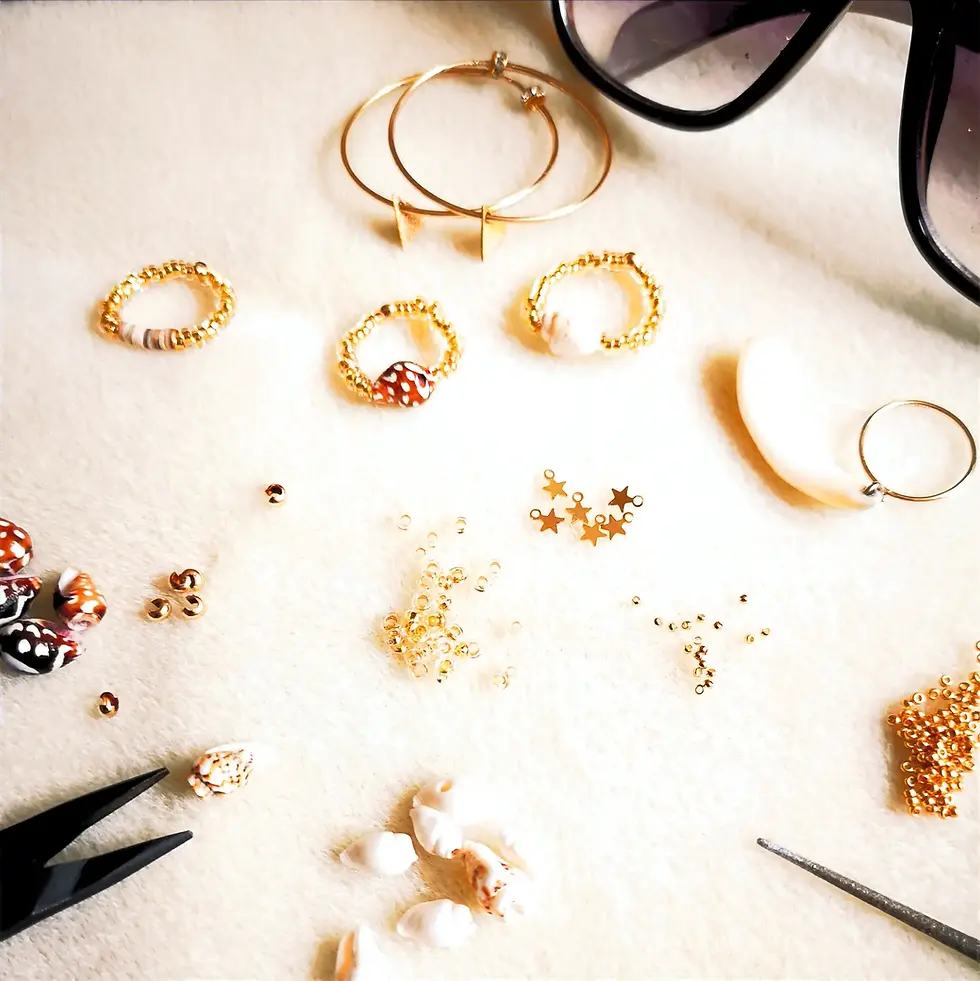 bagues et créoles LILI GOLD Linda Clarini Bijoux en Coquillages.webp