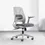 Thumbnail: Shilpa Classic Gary Low Back White Grey Office Chair