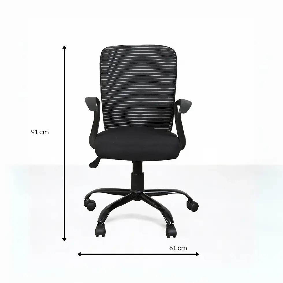 Thumbnail: Shilpa Classic Zebra Low Back Black Office Chair