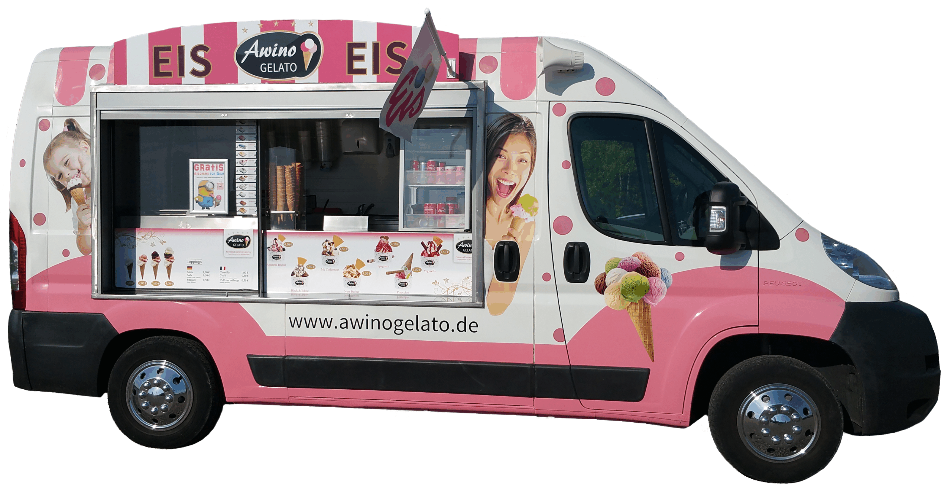 Eiswagen mieten von Awino Gelato, Events, Catering, Partyservice, Eis, Eiscreme