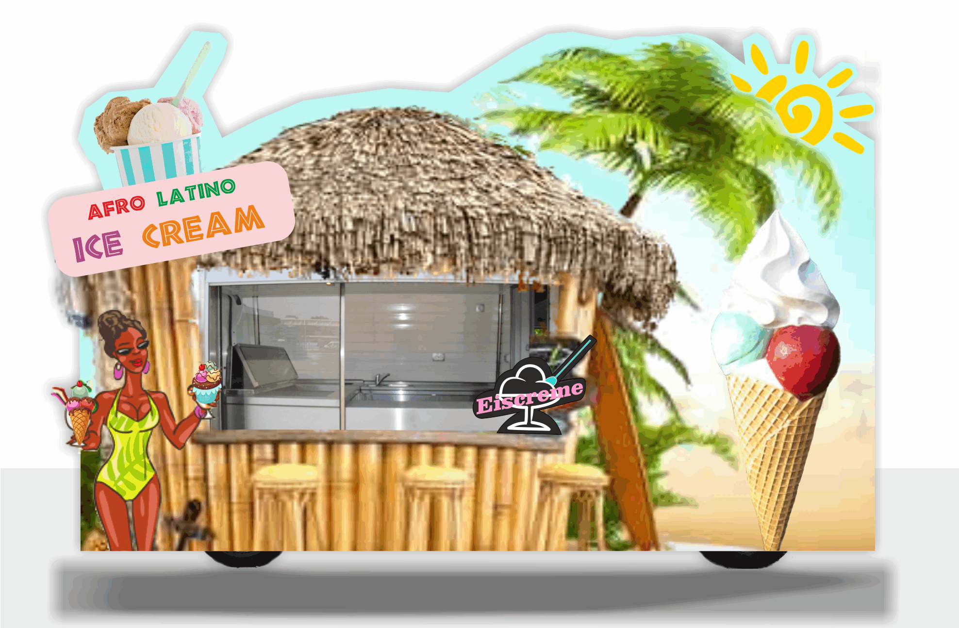 Eiswagen mieten von Awino Gelato, Eis, Eiscreme