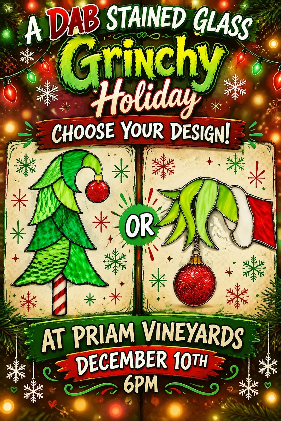 A Grinchy Holiday Stained Glass Workshop