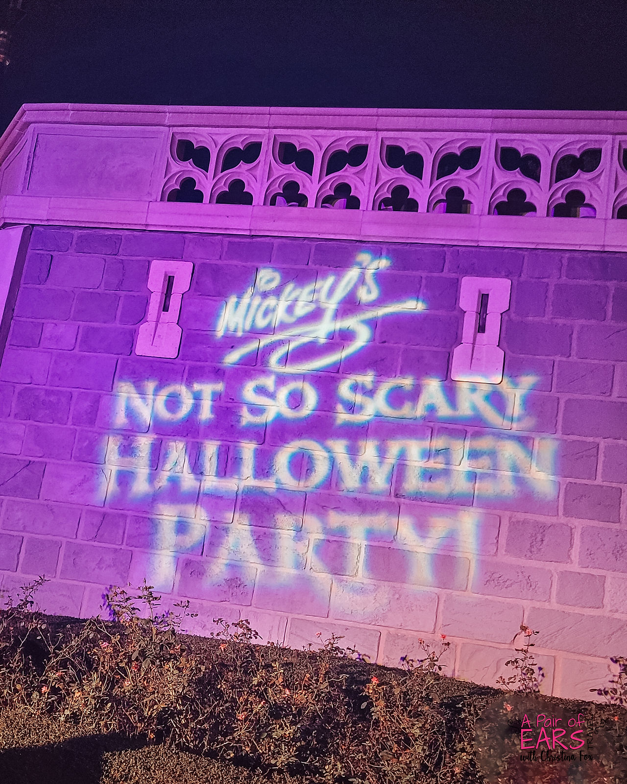 Mickey's Not So Scary Halloween Party light overlay